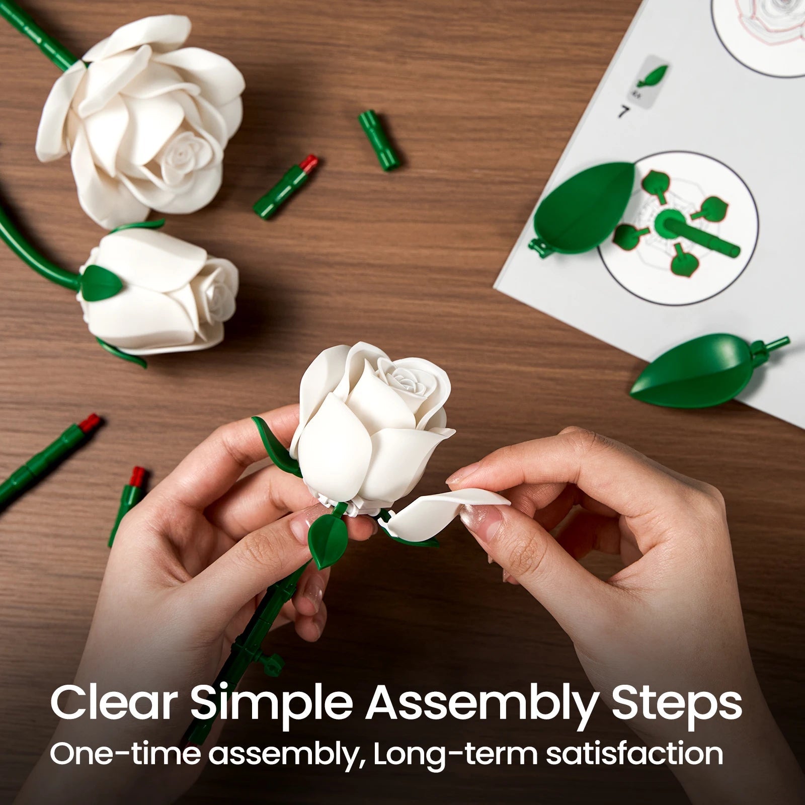 Floral Bricks Building Set - Perfect Gift for Adults! - silverfoxgoods